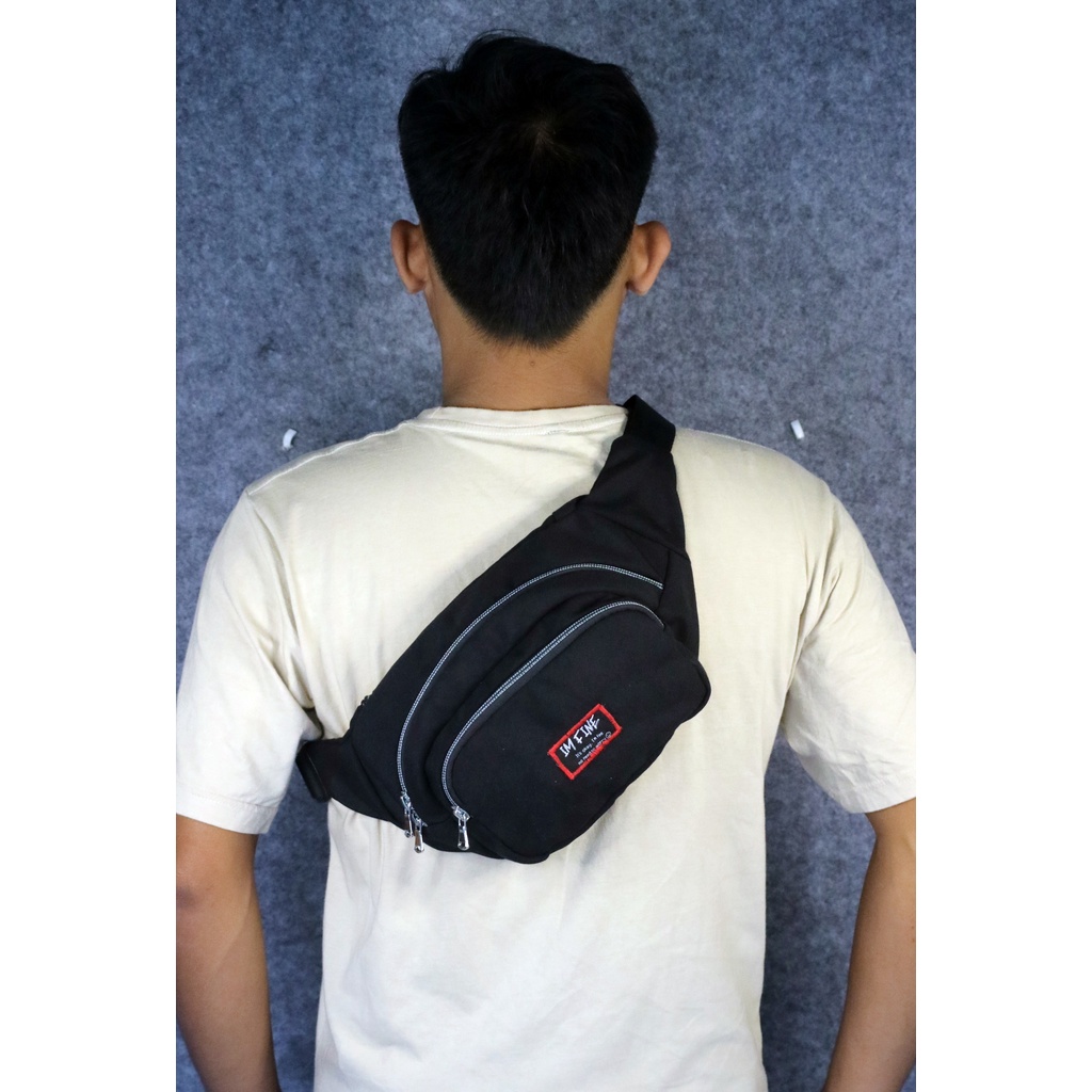 Tas Selempang Waterproof - Tas Anti Air - Tas Dada - Slingbag IMFINE