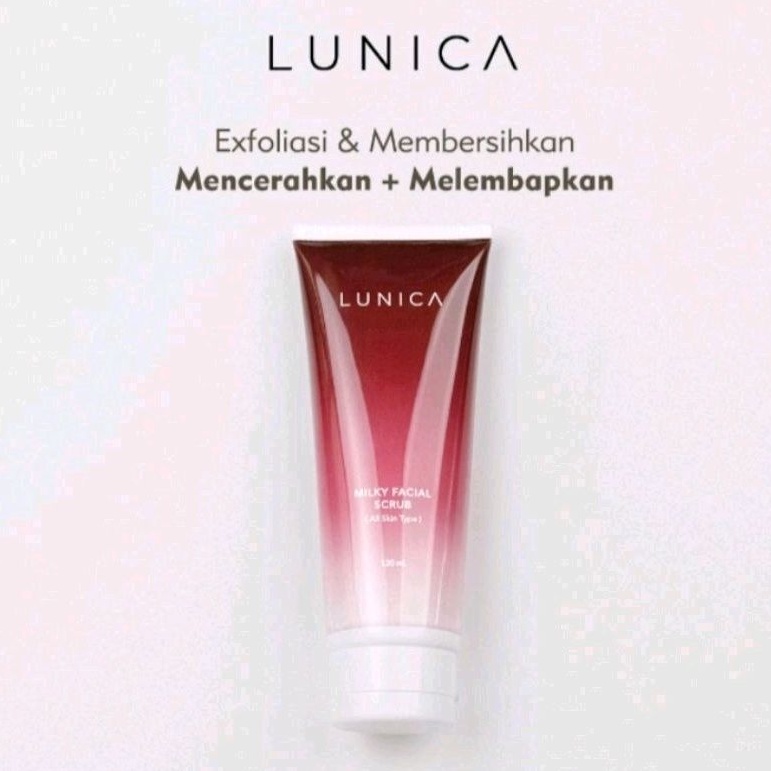 LUNICA MILKY FACIAL SCRUB MENCERAHKAN WAJAH