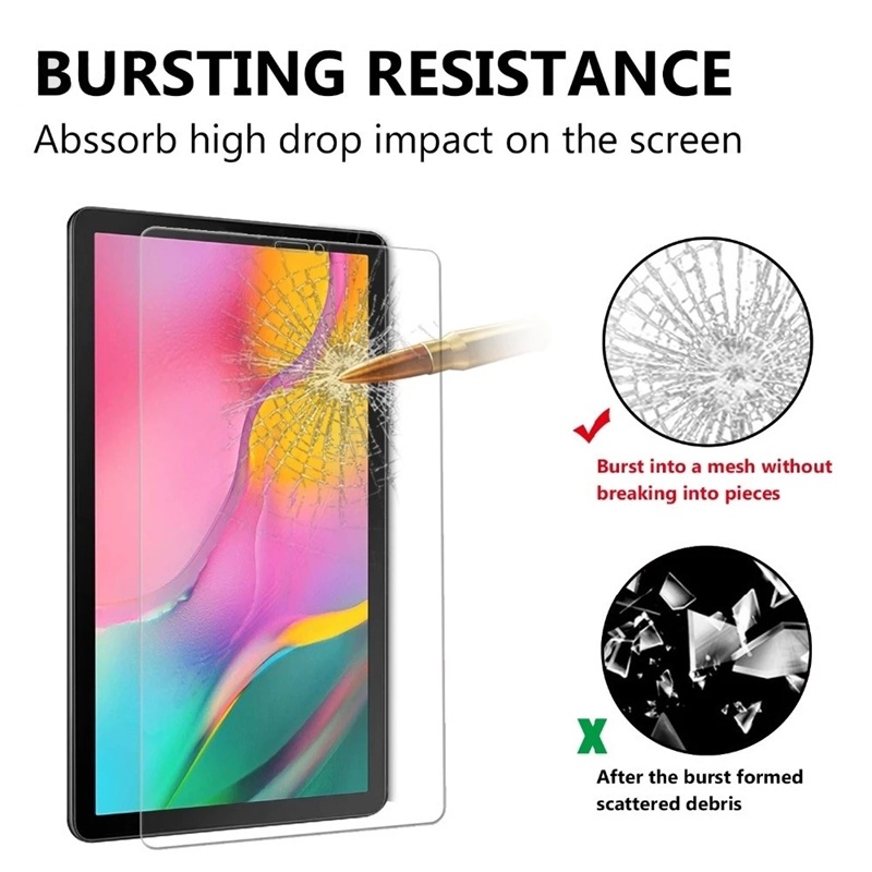 TEMPERED GLASS SAMSUNG TAB A8 3V A 10.1 A 10.5 S5E S6 S7 S8 FE PLUS - 22 19 18 ANTI GORES TABLET KACA FULL BENING