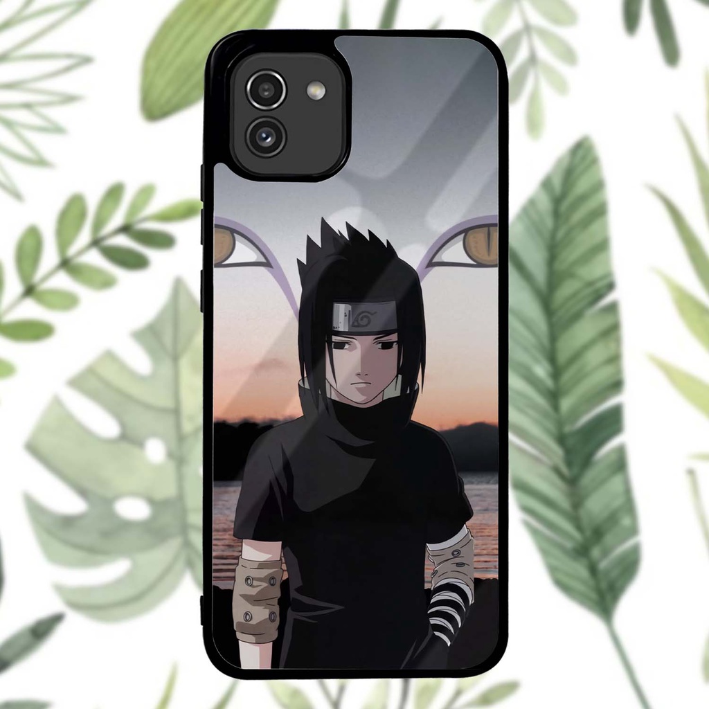 Case Kilau Samsung A03 | Casing Hp Glossy | Motif Anime Sasuke