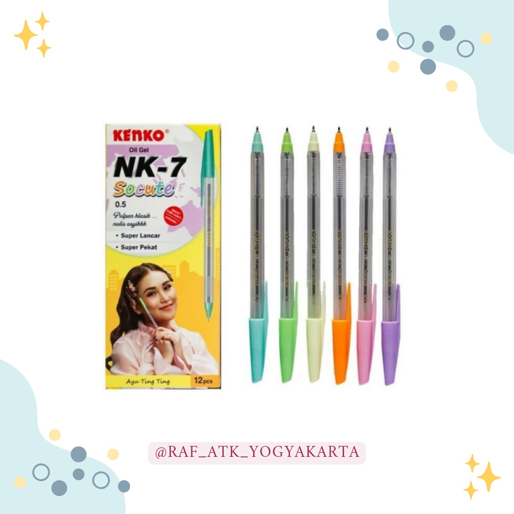 

PEN / PENA / BALLPOIN / PULPEN KENKO NK-7 SOCUTE