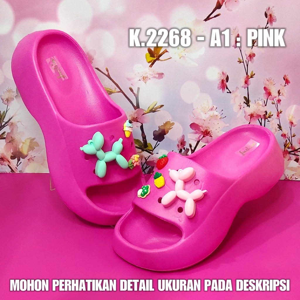 Sandal Remaja Viral K 2268 1A BALANCE Sendal Fuji Sol Tebal SDLWW