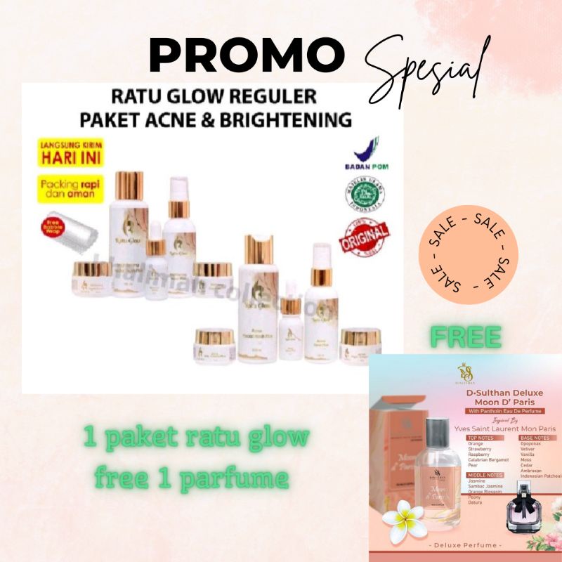 RATU GLOW SKINCARE ORI FREE PARFUME