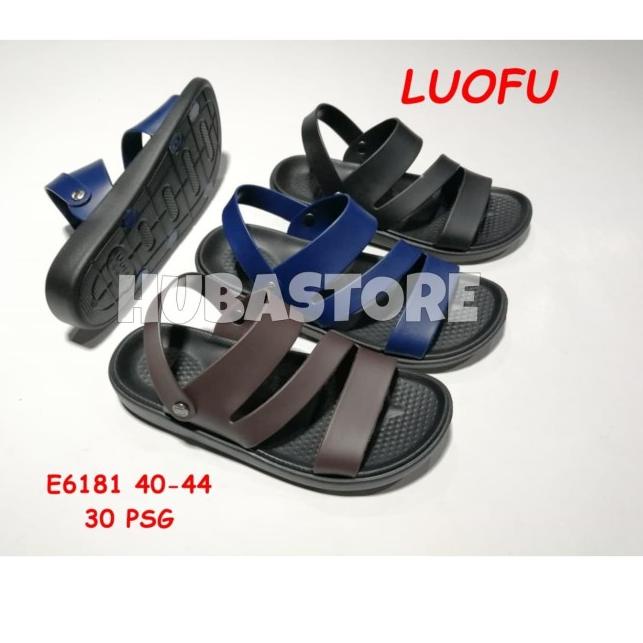 SANDAL JELI TALI PRIA SANDAL KARET COWO LUOFU IMPOR E6181