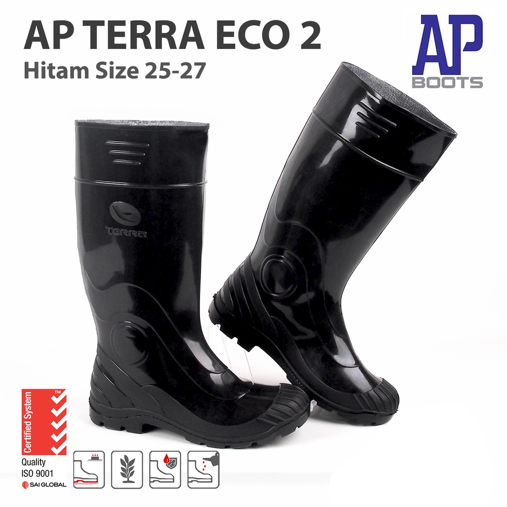 AP BOOT TERRA ECO 2 Sepatu boot air karet PANJANG SEPATU KEBUN SEPATU SAWAH