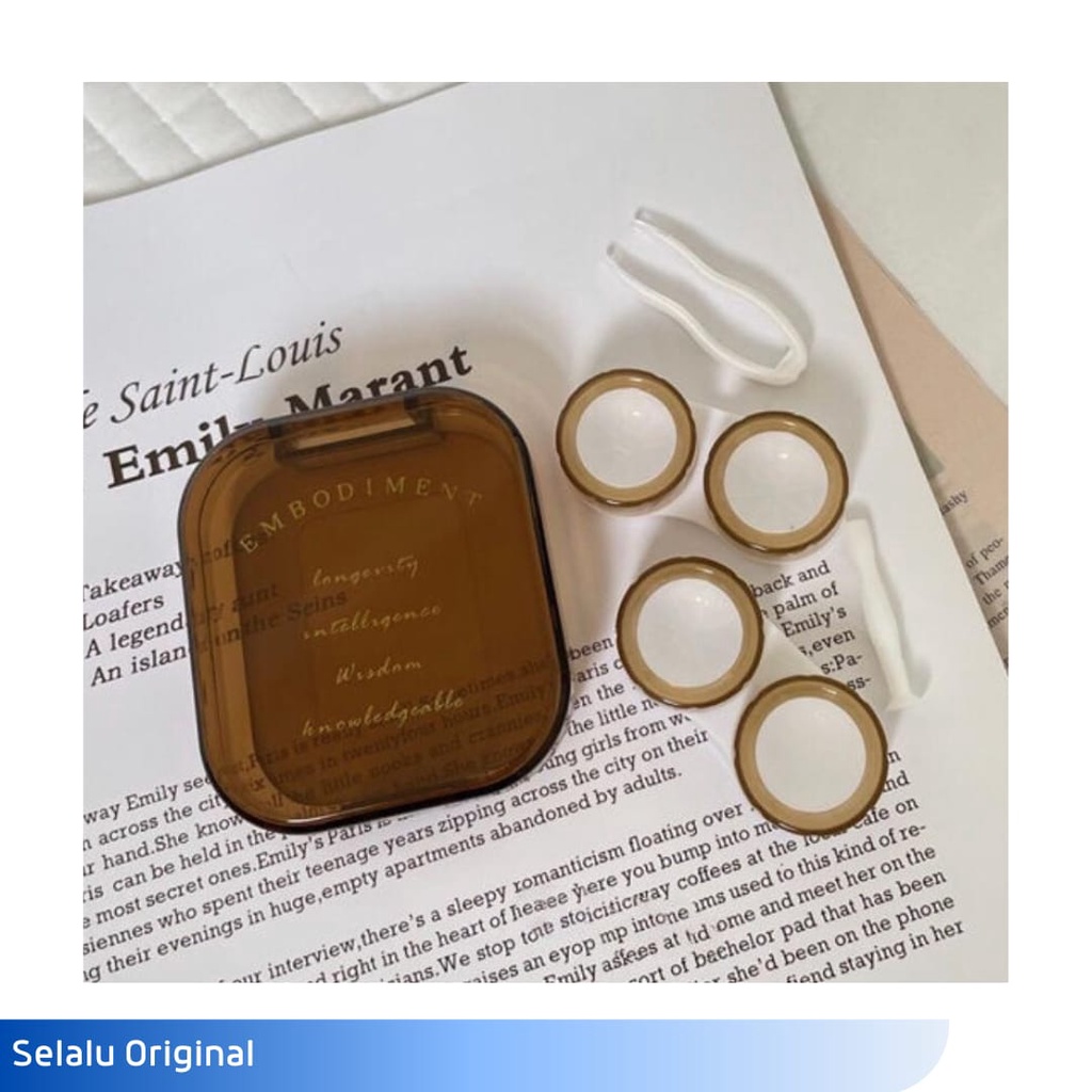 Tempat Case Softlens Square Marble