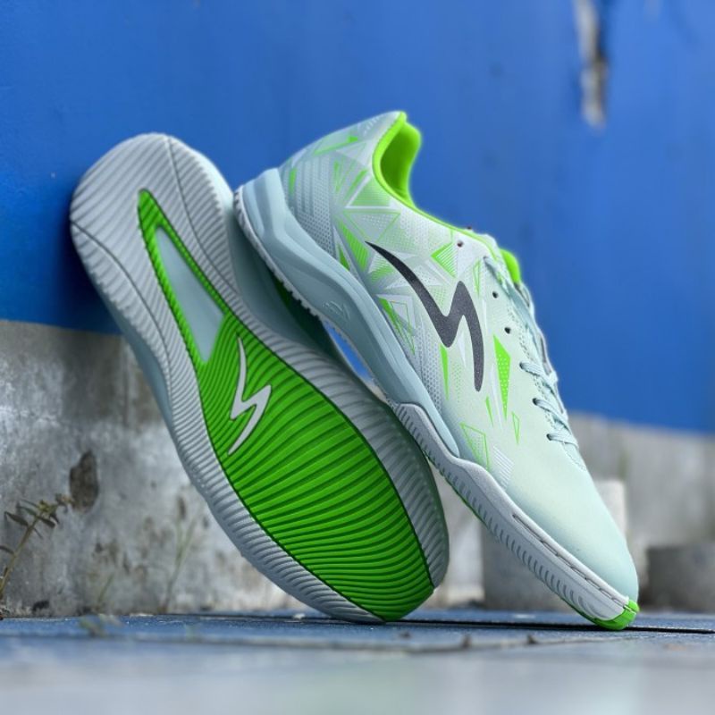 OBRAAL SEPATU FUTSAL SPECS LIGHTSPEES LAMA IN BLUE WHITE ORIGINAL REBORN PRO SBI SPEEDBLAZE IN TERBA