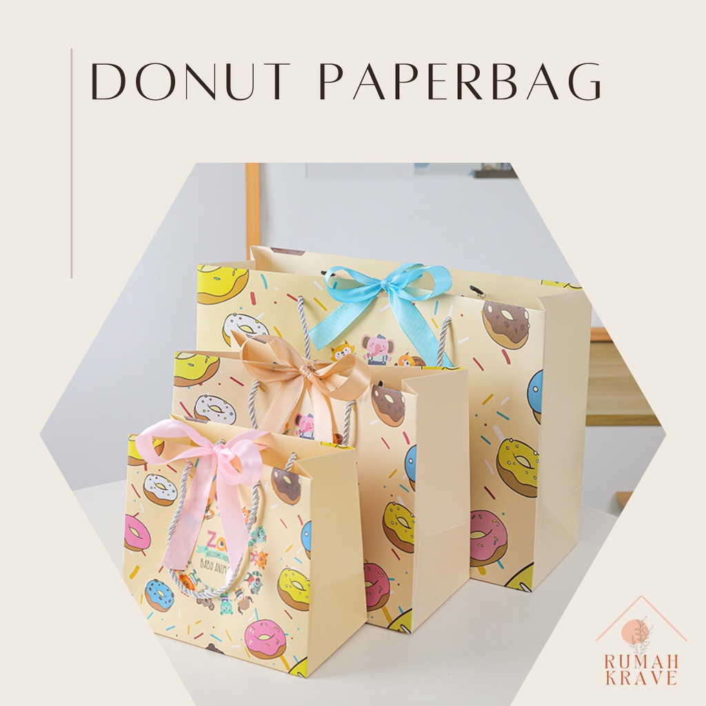 

RUMAH KRAVE - Donut Paperbag Paper Bag Donat Baby Anak Bayi Kuning
