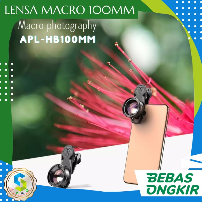 Converter Apexel Lensa Macro Smartphone 100Mm - Macro Lens - Apl-Hd5Bm
