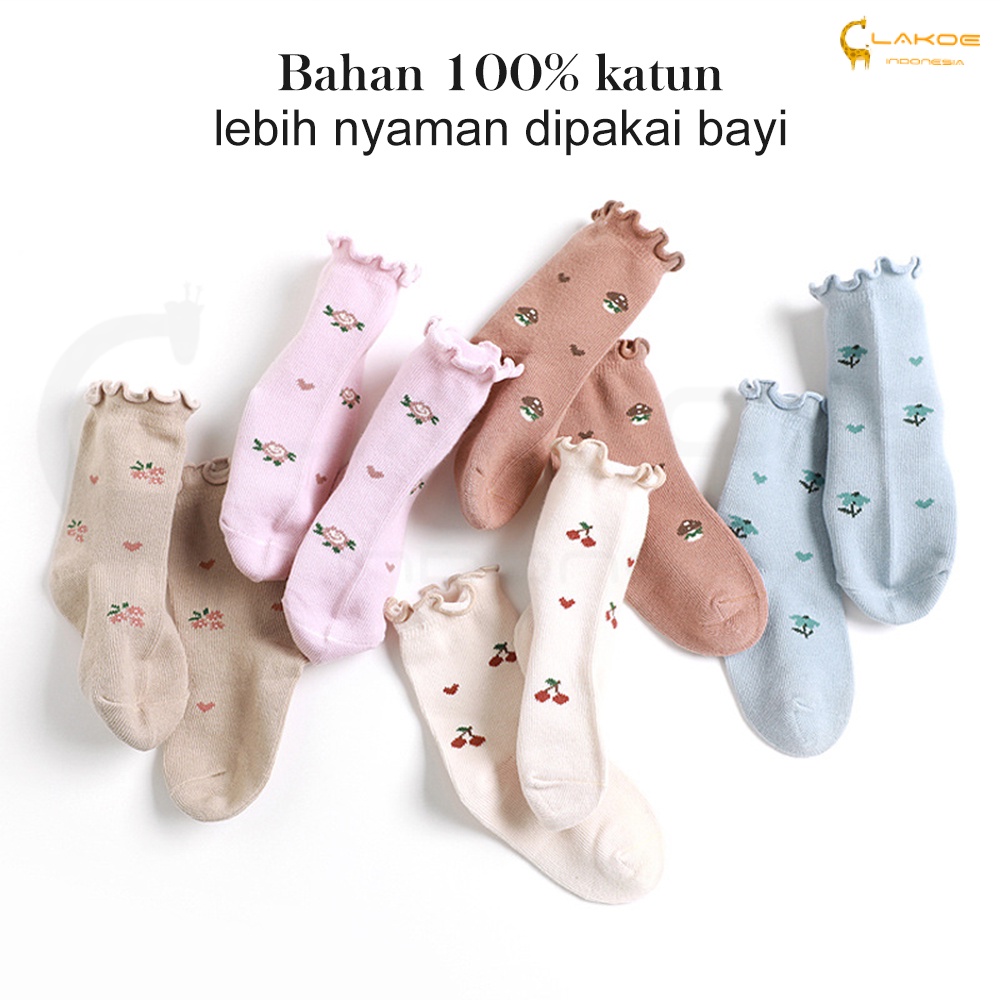 LAKOE kaos kaki anak bayi perempuan kaus kaki anak bayi 0-3 Tahun