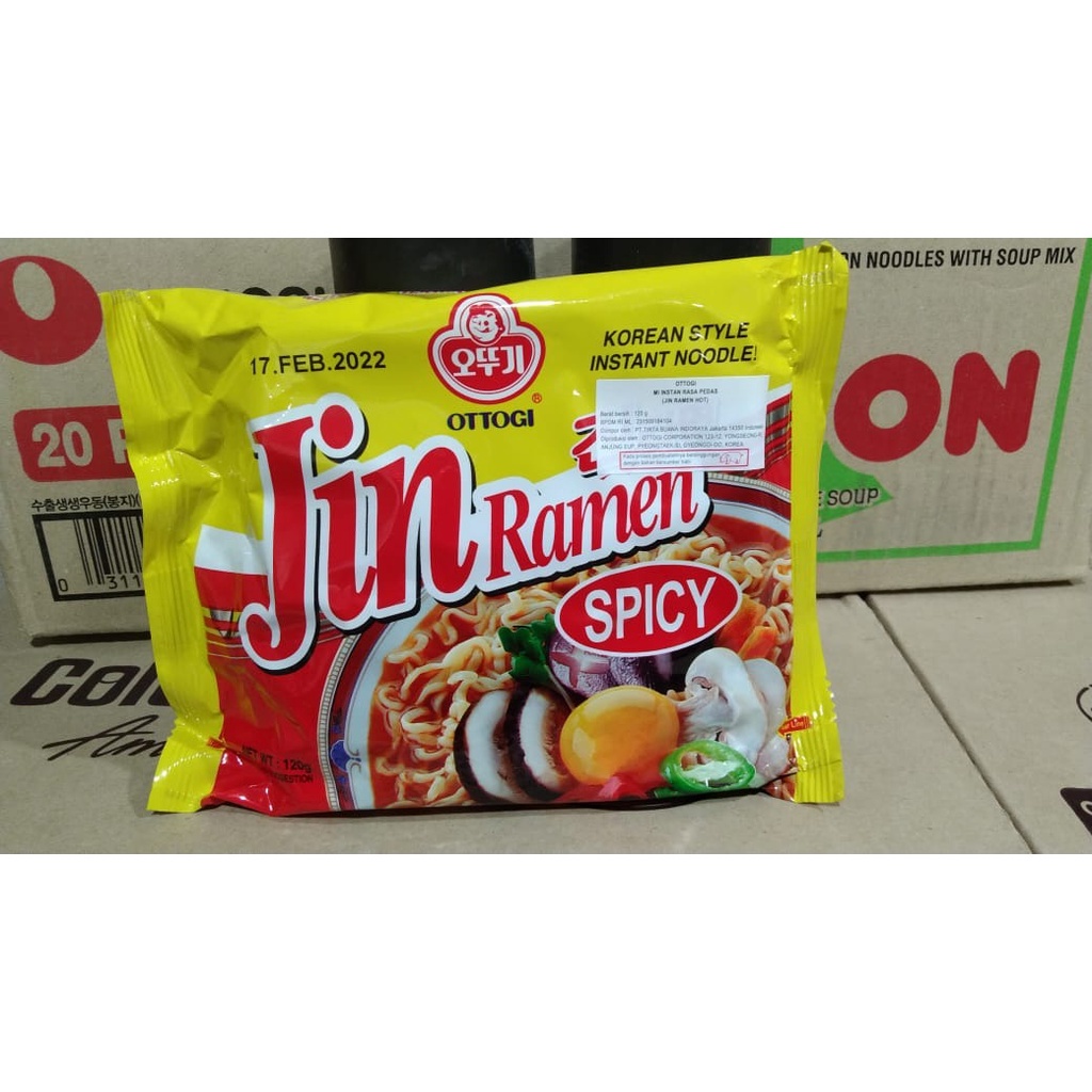 [ TERMURAH ] Ottogi Jin Ramen Hot 120 gr