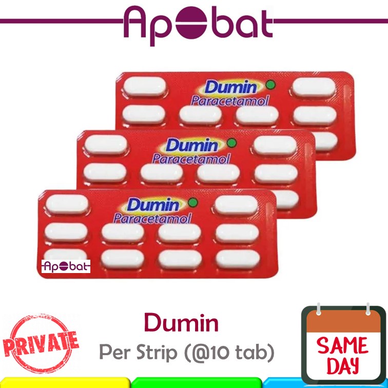 Jual - ApObat - Dumin STRIP isi 10 Tablet Paracetamol Panas Demam ...