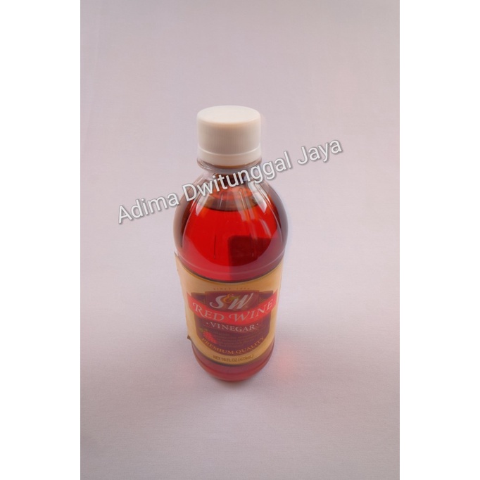 S&amp;W Red Wine Vinegar / Cuka 437ml