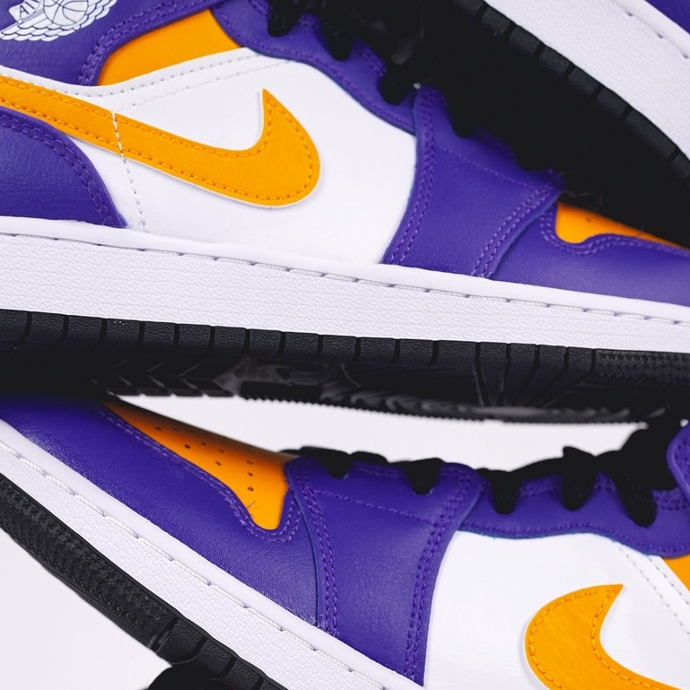 Air Jordan 1 Mid Lakers GS