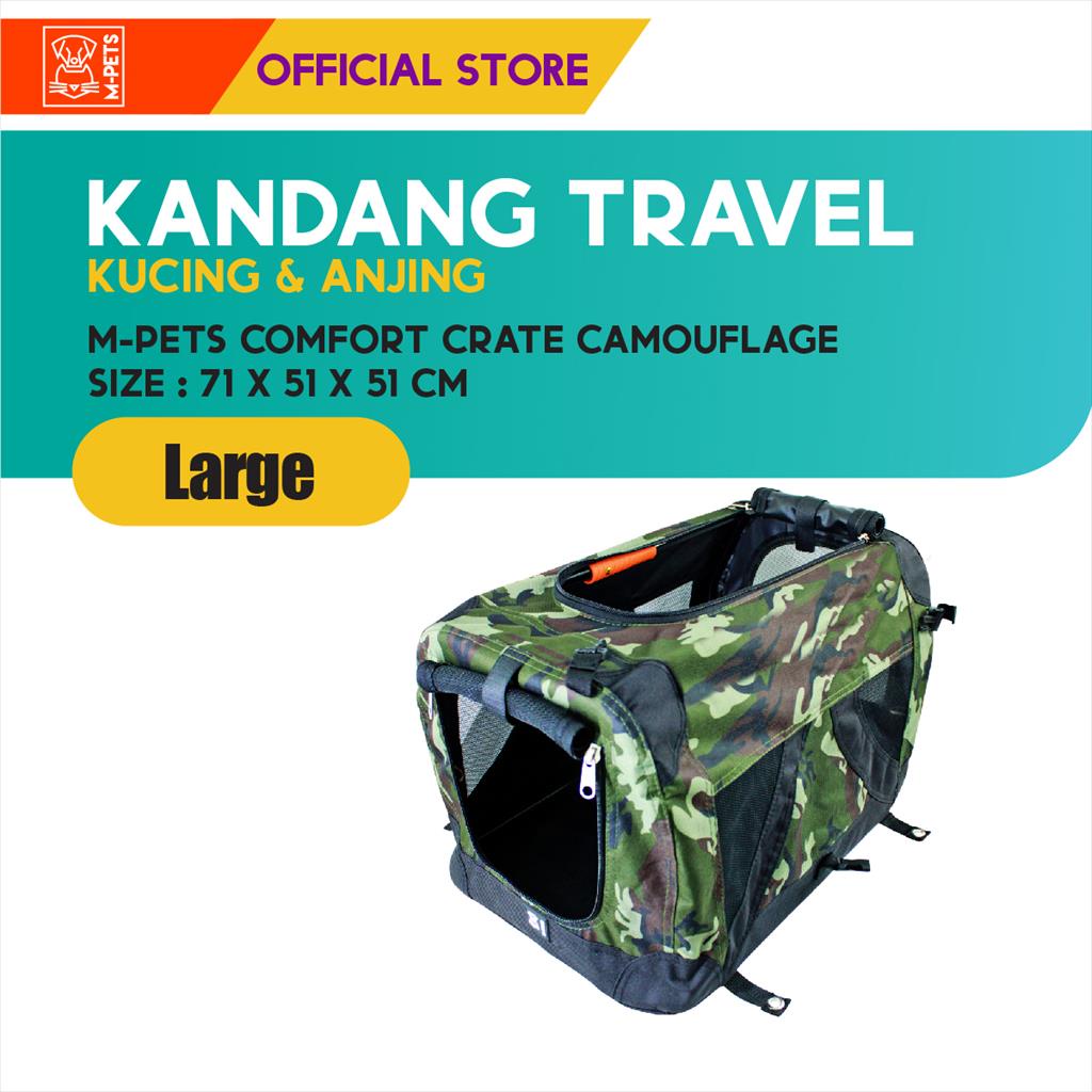 M-Pets Comfort Crate Size L / Kandang Travel Rangka Besi