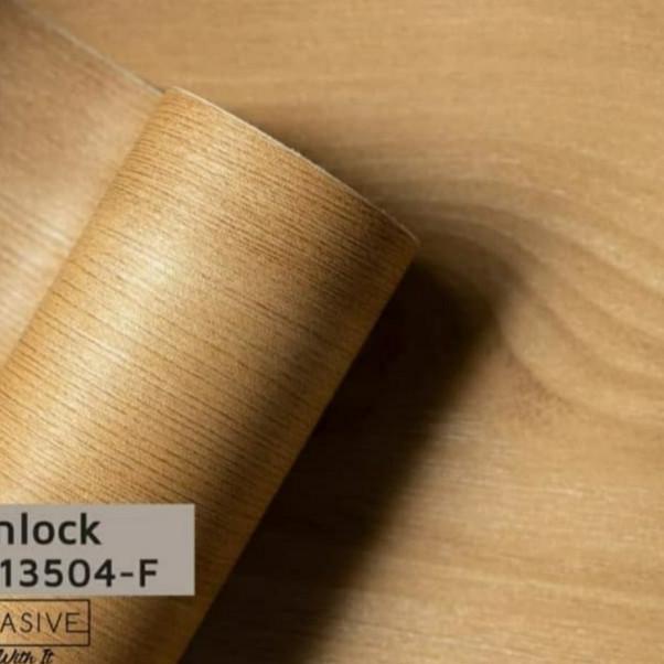 Kertasive motif kayu Deco PVC sheet stiker pelapis lemari/meja Hemlock