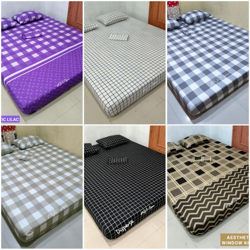 Jual Sprei Kotak Kotak Estetik Sprei Emily Sprei Zigzag Line | Shopee ...