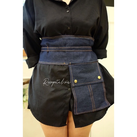 obi belt gany pocket jeans / obi belt jeans kantong sarato / ikat pinggang jeans