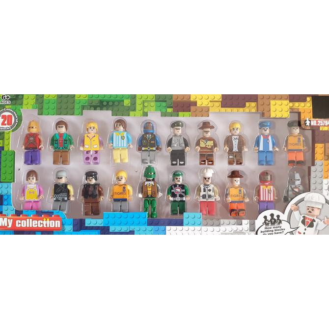 Mainan Lego Brick Orang orangan - Lego karakter 20 orang