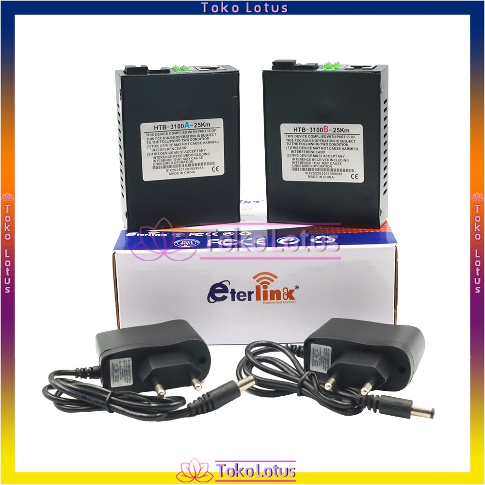 HTB-3100A/B 1Pair Fiber Optical Media Converter 10/100Mbps RJ45 Single Mode and One Optical Fiber