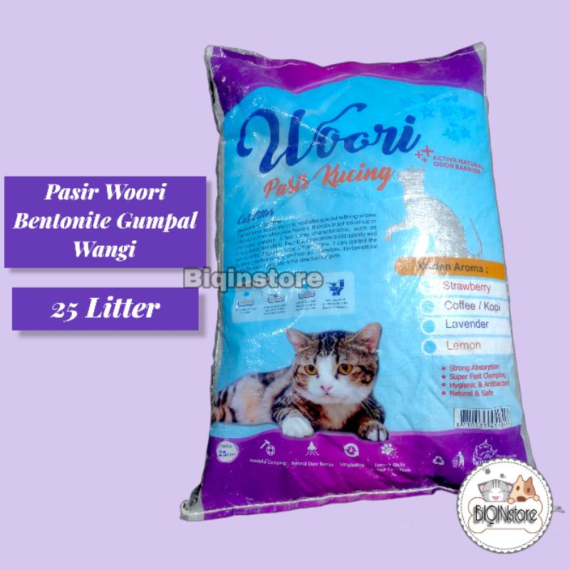 Pasir Kucing Gumpal Woori Bentonite 25Litter