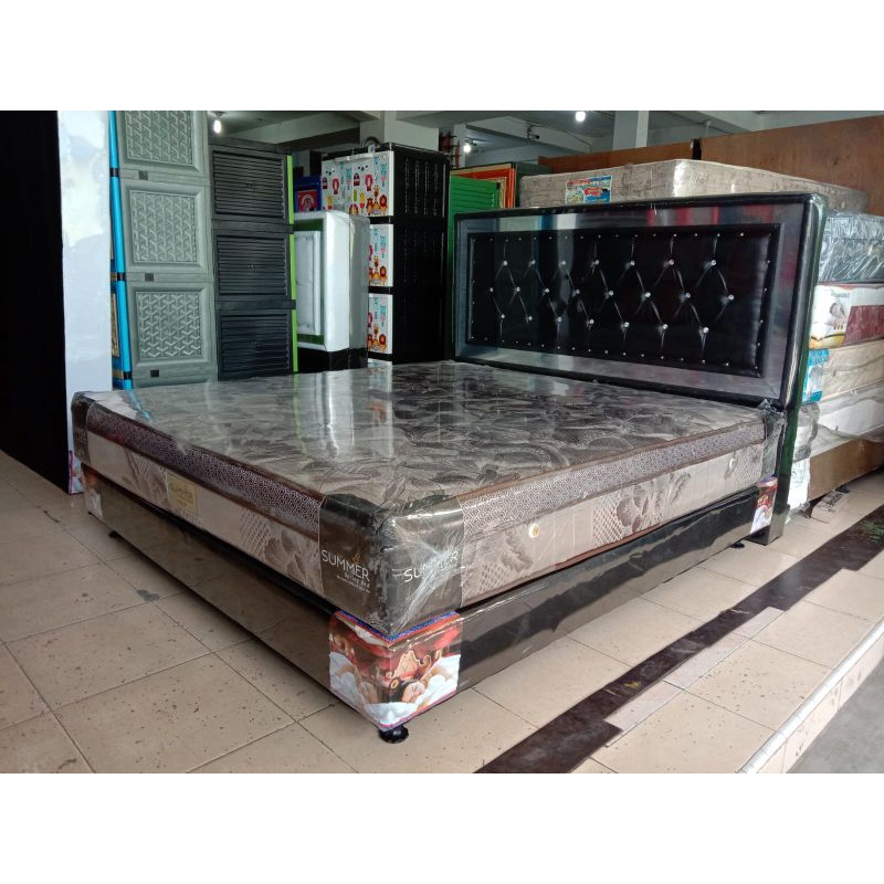 Springbed Summer Tulip Latex Feel set terbaru ukuran 180x200