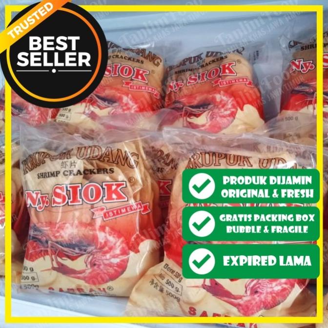 

Ny. Siok - Krupuk Kerupuk Udang Oval / Shrimp Crackers 500gr