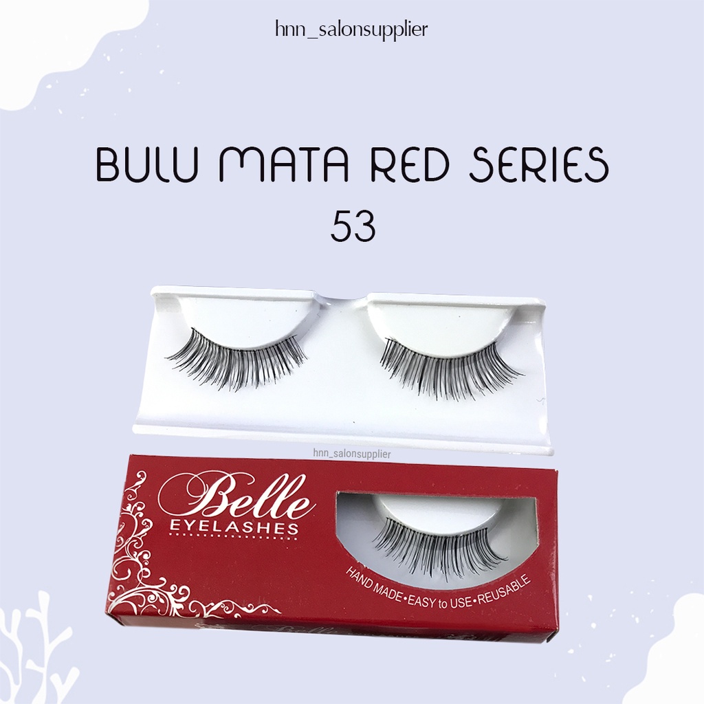 53 Bulu Mata Palsu Handmade Fake Eyelash Eye Lashes Lash Artifivial Belle Eyelashes