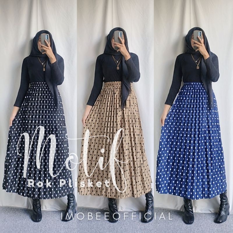 ROK PLISKET MOTIF // ROK PLISKET STANDAR GRADE B