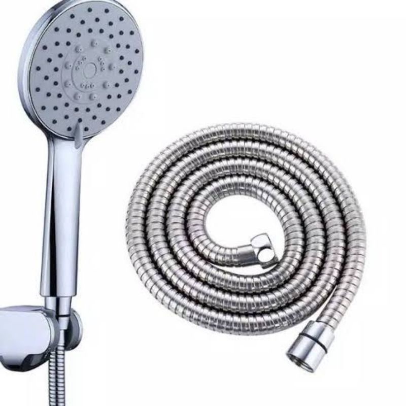 Hand Shower Chrome PVC Stainless | Shower Kamar Mandi | Shower Mandi