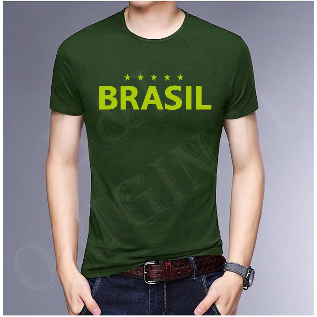 BS BAJU KAOS BRASIL SPESIAL BOLA HIGH QUALITY