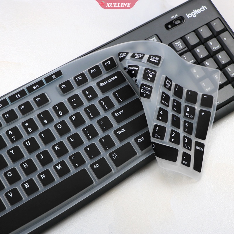 1 Case Pelindung Keyboard Bahan Silikon Ultra Tipis Untuk Logitech MK270 MK275 MK200 K270