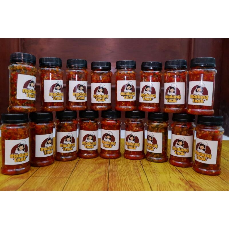

Sambal Cumi Asin/ Sambal Teri Madang Enak Gurih Kemasan Minimalis mantap buat camping
