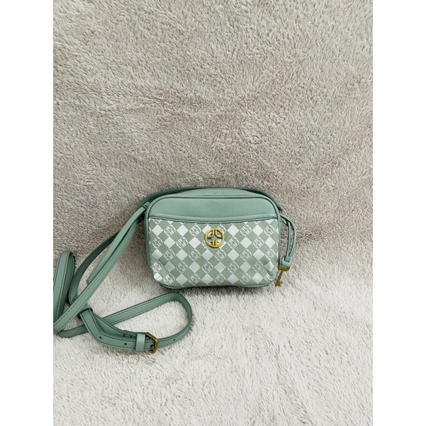 fossil brennon camera bag light sage