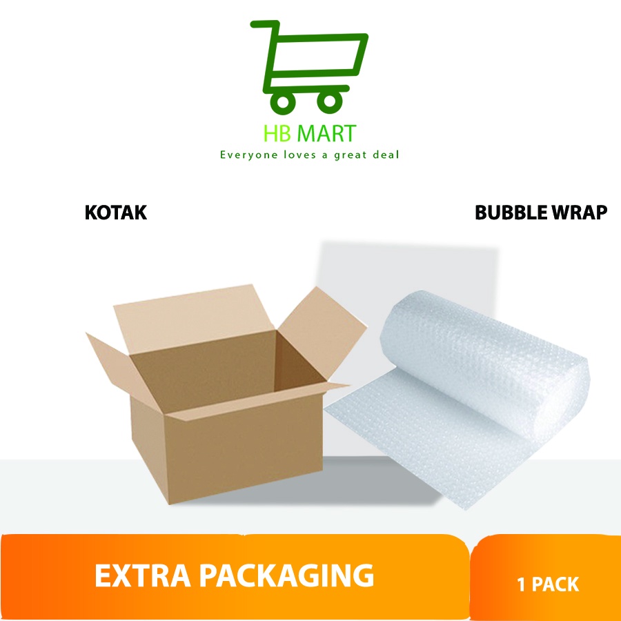 

BOX dan bubble wrap wajib