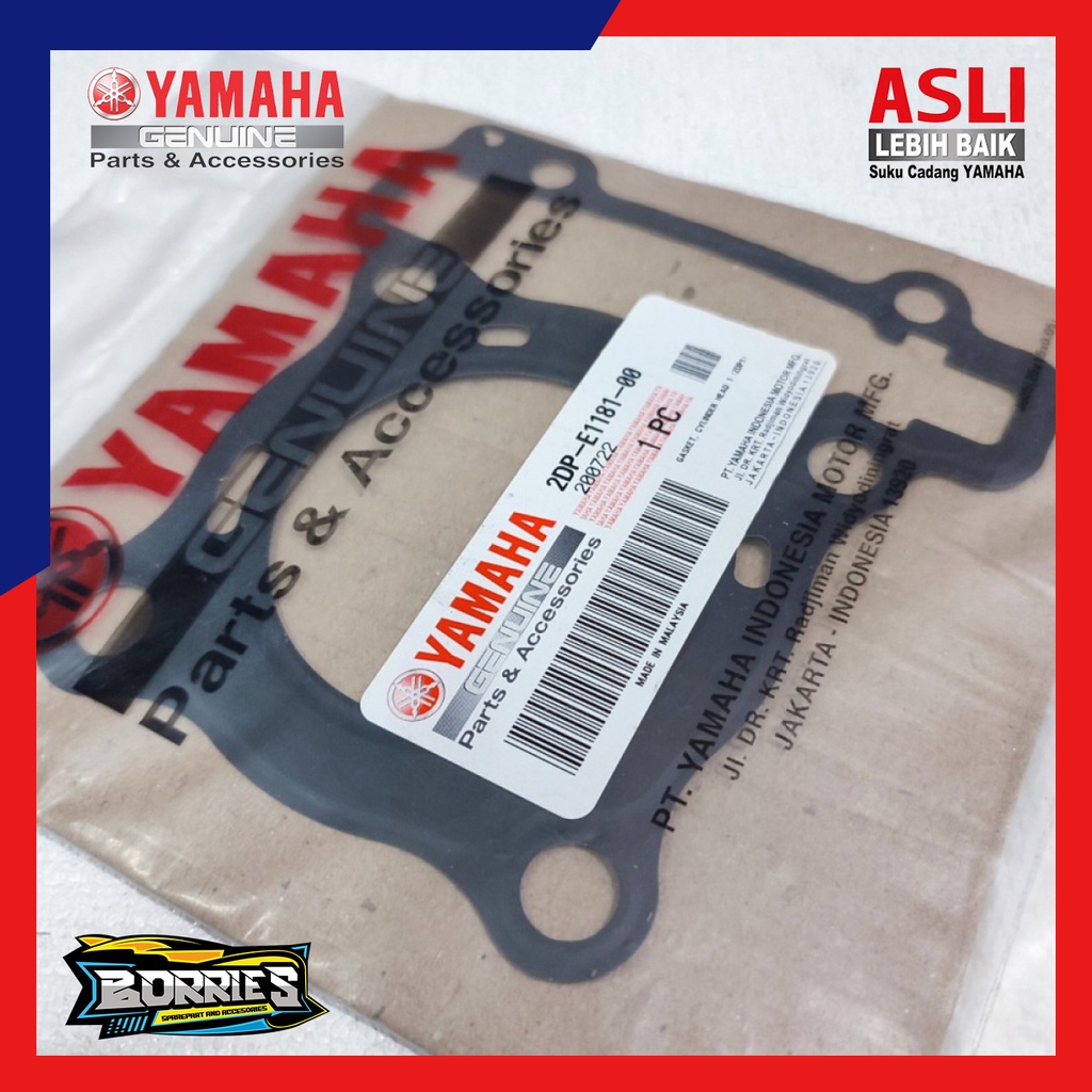PERPAK PAKING GASKET BLOK HEAD SEHER ATAS NEW R15 VVA V3 MT15 XSR VIXION R WR 155 ORIGINAL YGP 2DP-E