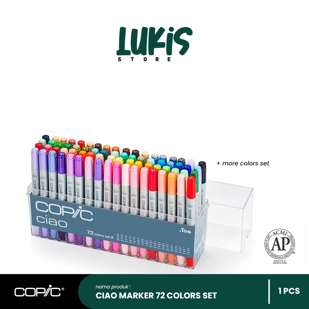 

Copic Ciao Marker 72 Colors SET