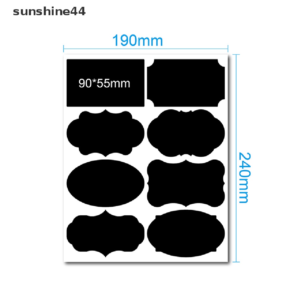 Sunshine Stiker Label Organizer Botol Bumbu Dapur Bisa Dihapus