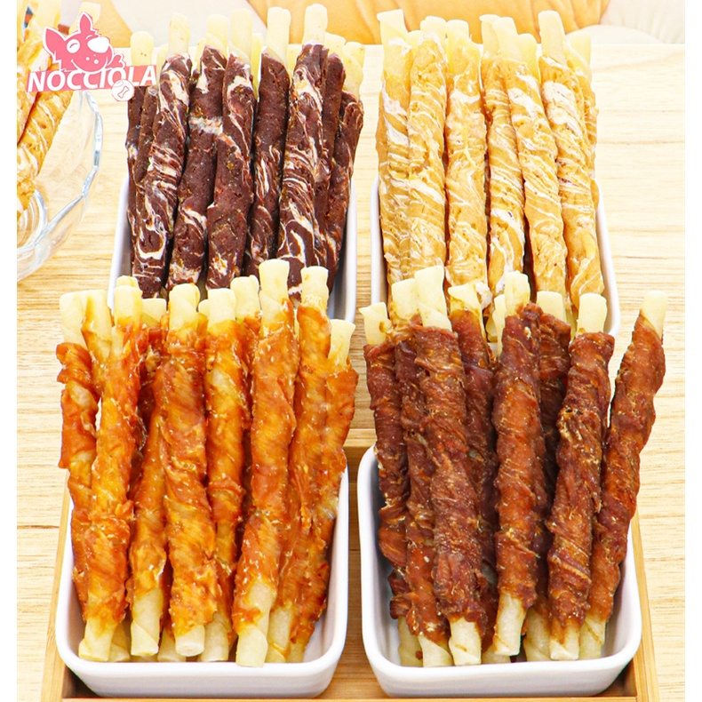 Snack Anjing Treat Stick Cemilan Sehat Dari Daging Segar / Doggy Dog Snack Itadakimasu Dental Stick Chicken Beef