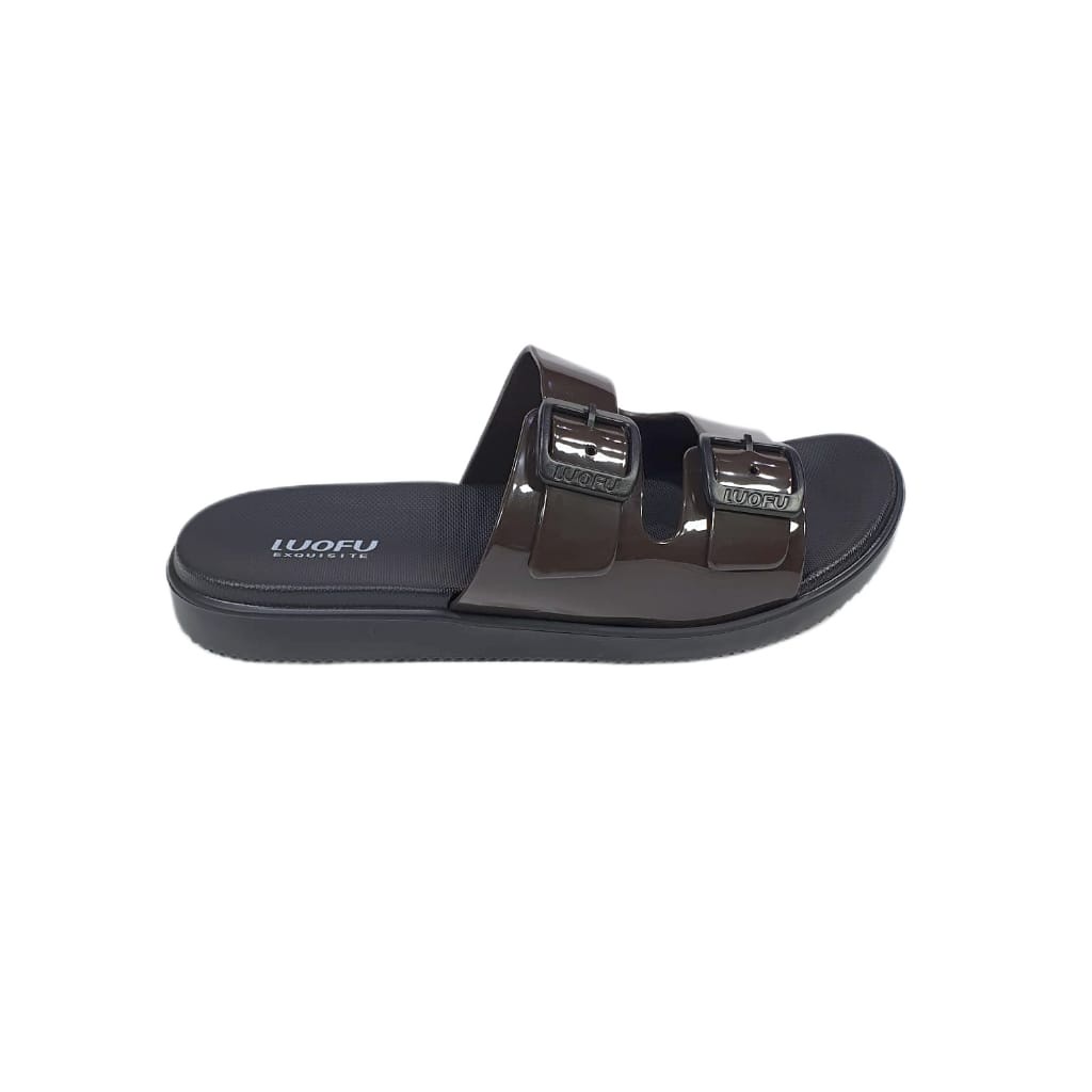 LUOFU ORIGINAL jelly sandal karet empuk murah selop wanita sendal cewek ban 2 import E7188SH5W