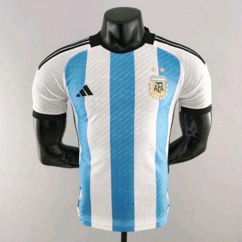 Jersey bola argentina home world cup 2022 player issue(PI) /Player issue argentina home 2022 world c