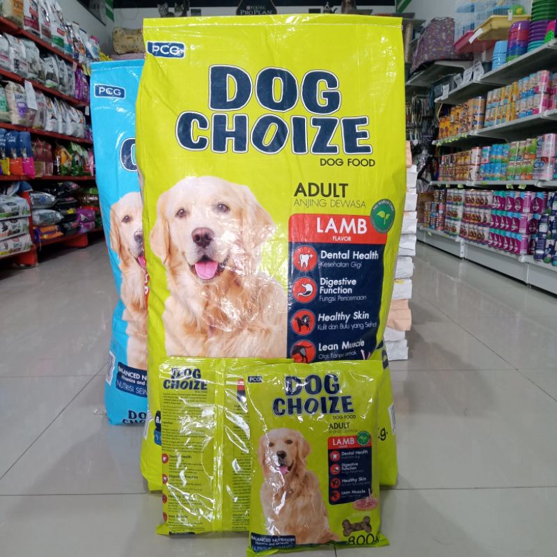 DOG CHOIZE 20kg beef dan lamb (Go-jek) makanan anjing dewasa murah promo