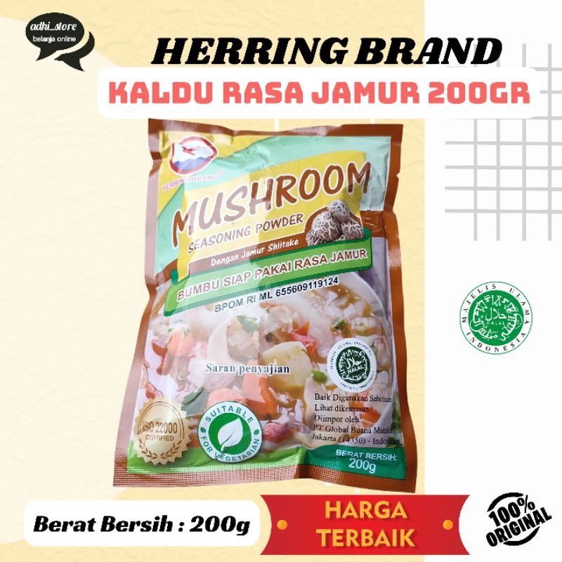

Herring Brand mushroom seasoning powder /kaldu rasa jamur 200gr