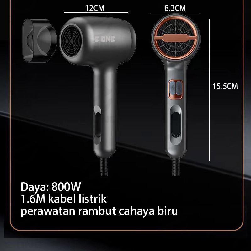 E ONE hair dryer 800W  professional perawatan salon rambut ion salon pengering rambut panas dan dingin