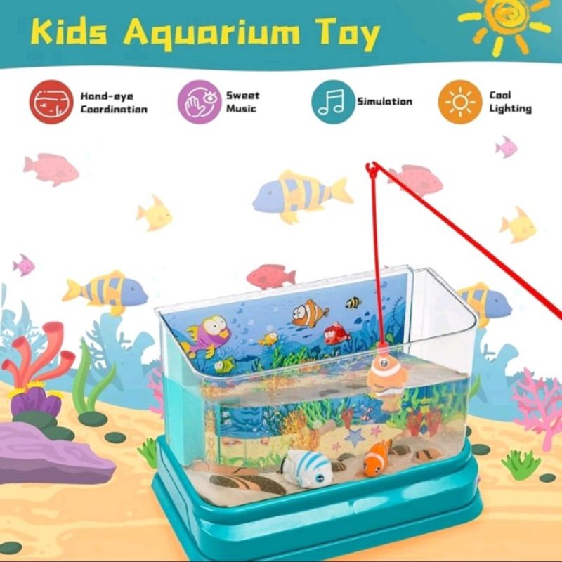 Mainan Fun Aquarium Fishing Game - Pancing Ikan Anak Edukatif Laki Perempuan