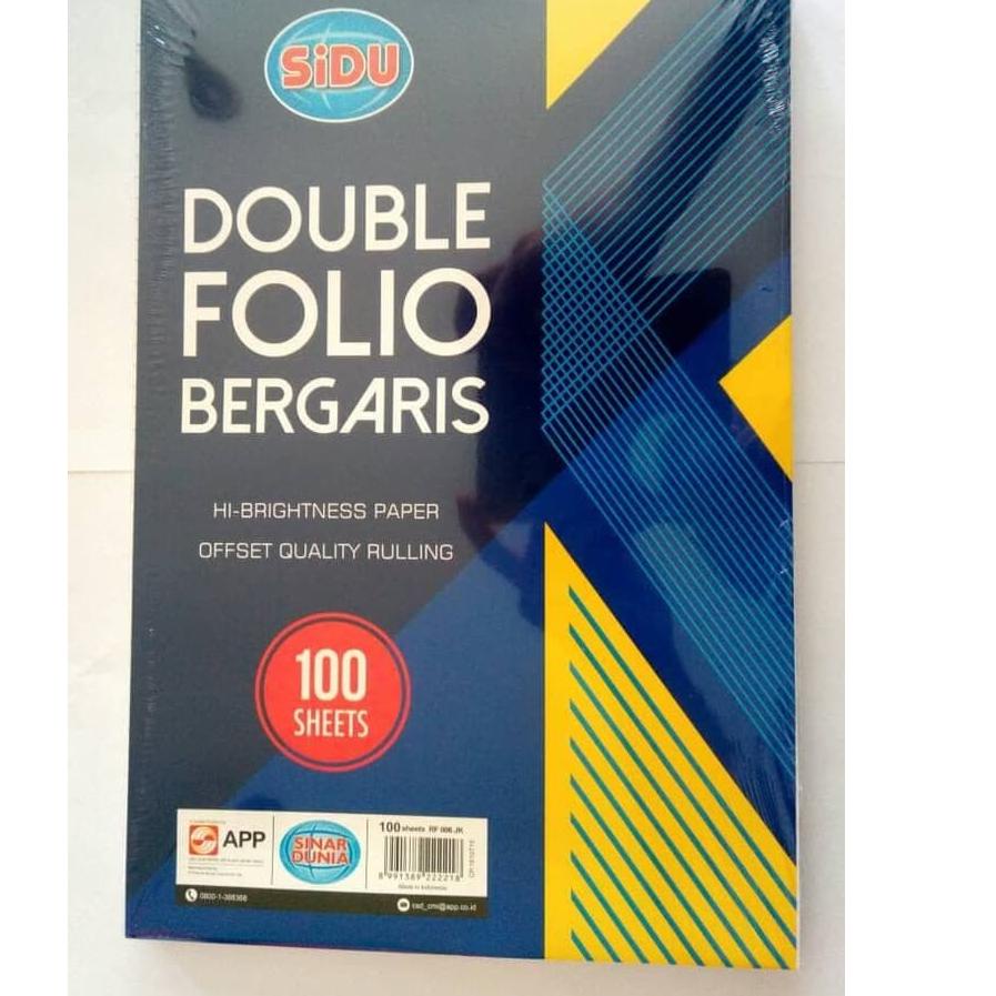 

び Kertas Double Folio / Rolling Folio Sinar Dunia SIDU 100 グ