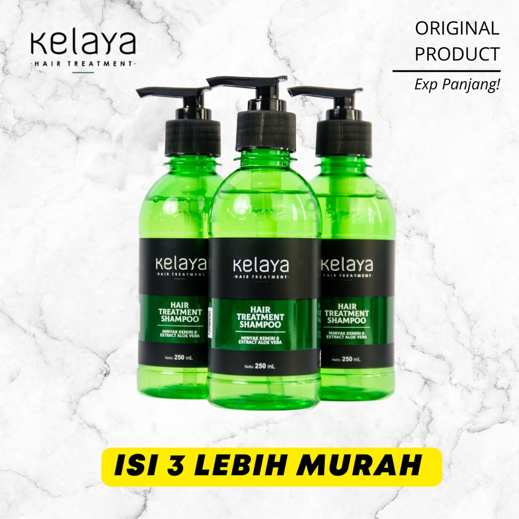 PROMO 3 Botol Kelaya Hair Treatment Shampo