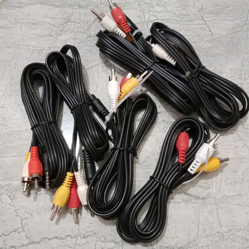 Kabel RCA 3:1 Stb untuk tv tabung hg680 b860 b760