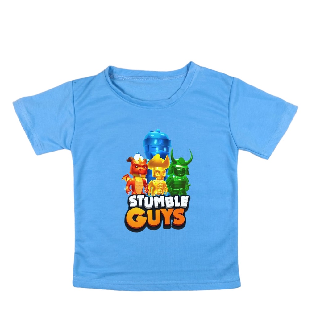 Atasan Baju Kaos Anak Stumble Guys Ninja Laki Laki Perempuan Umur 2 - 10 Tahun K211