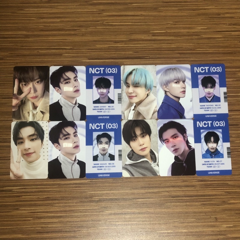 [READY STOCK] Official Merchandise MD Universe Photocard Photo card PC ID Card NCT Selfie Selca Doyo